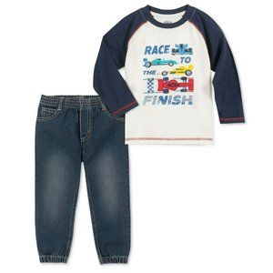 Kids Headquarters 12M Blue 2pc Set NWT CT54